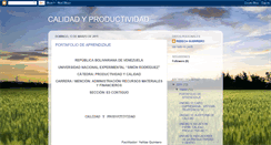 Desktop Screenshot of calidadyproductividadg2unesr.blogspot.com