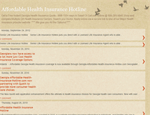 Tablet Screenshot of affordablehealthinsurancehotline.blogspot.com
