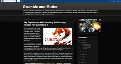 Desktop Screenshot of grumble-and-mutter.blogspot.com