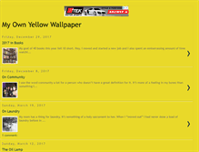 Tablet Screenshot of my-own-yellow-wallpaper.blogspot.com
