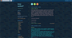 Desktop Screenshot of innersurface.blogspot.com