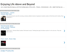 Tablet Screenshot of livinglifeabove.blogspot.com