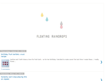 Tablet Screenshot of floatingraindrops.blogspot.com