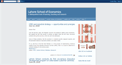 Desktop Screenshot of lahoreschoolofeconomics.blogspot.com