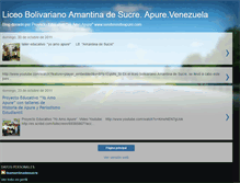 Tablet Screenshot of liceobolivarianoamantinadesucre.blogspot.com