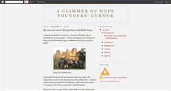 Desktop Screenshot of aglimmerofhopefoundation.blogspot.com