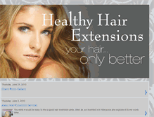 Tablet Screenshot of healthyhairextensions.blogspot.com