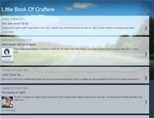 Tablet Screenshot of littlebookofcrafters.blogspot.com