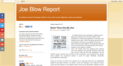 Desktop Screenshot of joeblowreport.blogspot.com