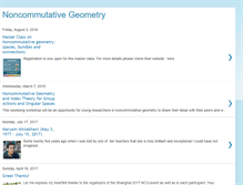 Tablet Screenshot of noncommutativegeometry.blogspot.com