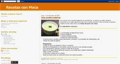 Desktop Screenshot of maca-recetas.blogspot.com