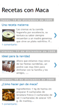 Mobile Screenshot of maca-recetas.blogspot.com