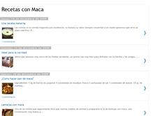 Tablet Screenshot of maca-recetas.blogspot.com