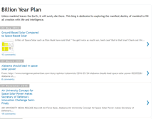 Tablet Screenshot of billionyearplan.blogspot.com