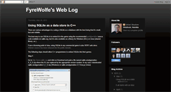 Desktop Screenshot of fyrewolfe.blogspot.com