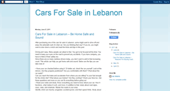 Desktop Screenshot of cars-for-sale-in-lebanon.blogspot.com