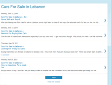 Tablet Screenshot of cars-for-sale-in-lebanon.blogspot.com