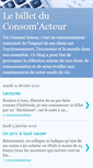 Mobile Screenshot of lebilletduconsomacteur.blogspot.com