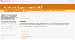 Desktop Screenshot of experimentia-alt.blogspot.com