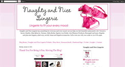 Desktop Screenshot of naughtyandnicelingerie.blogspot.com