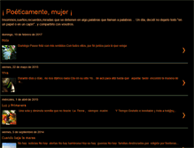 Tablet Screenshot of poeticamentemujer.blogspot.com