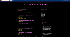 Desktop Screenshot of kyasamania.blogspot.com