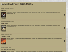 Tablet Screenshot of homesteadfarm1700-1800s.blogspot.com