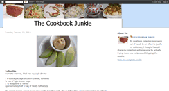 Desktop Screenshot of cookbookjunkie.blogspot.com