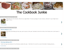 Tablet Screenshot of cookbookjunkie.blogspot.com