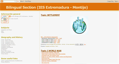 Desktop Screenshot of bilingual-iesextremadura.blogspot.com