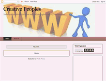 Tablet Screenshot of creative-peoples.blogspot.com