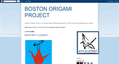 Desktop Screenshot of bostonorigamiproject.blogspot.com