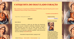 Desktop Screenshot of catequistadoimaculadocoracao.blogspot.com