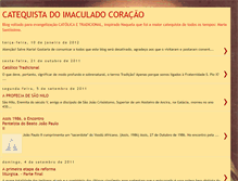 Tablet Screenshot of catequistadoimaculadocoracao.blogspot.com