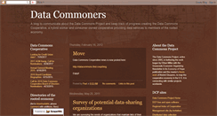 Desktop Screenshot of datacommoners.blogspot.com