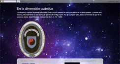 Desktop Screenshot of enladimensioncuantica.blogspot.com