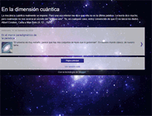 Tablet Screenshot of enladimensioncuantica.blogspot.com