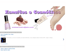 Tablet Screenshot of esmaltesecosmeticos.blogspot.com