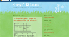 Desktop Screenshot of georgeseslclass.blogspot.com