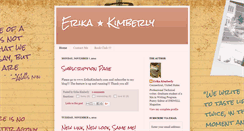 Desktop Screenshot of erikakimberly.blogspot.com