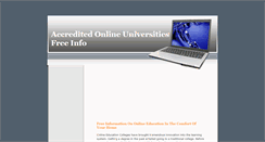 Desktop Screenshot of accreditedonloneuniversities.blogspot.com