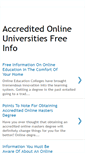 Mobile Screenshot of accreditedonloneuniversities.blogspot.com