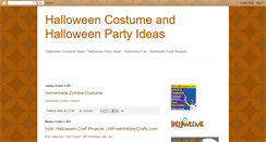 Desktop Screenshot of halloweencostumeandpartyblog.blogspot.com