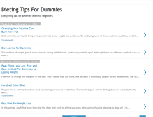 Tablet Screenshot of dummiesdiet.blogspot.com