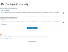 Tablet Screenshot of aolemployeecommunity.blogspot.com