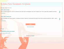 Tablet Screenshot of koleksisenitarannumal-quran.blogspot.com