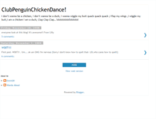 Tablet Screenshot of clubpenguinchickendance.blogspot.com