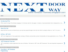 Tablet Screenshot of nextdoor-nextway.blogspot.com