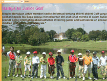 Tablet Screenshot of malaysia-junior-golf.blogspot.com