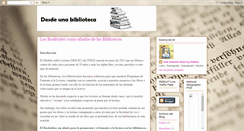 Desktop Screenshot of desdeunabiblioteca.blogspot.com